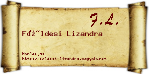 Földesi Lizandra névjegykártya